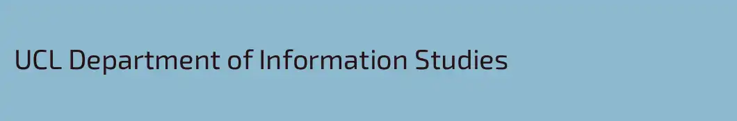 UCL Department of Information Studies